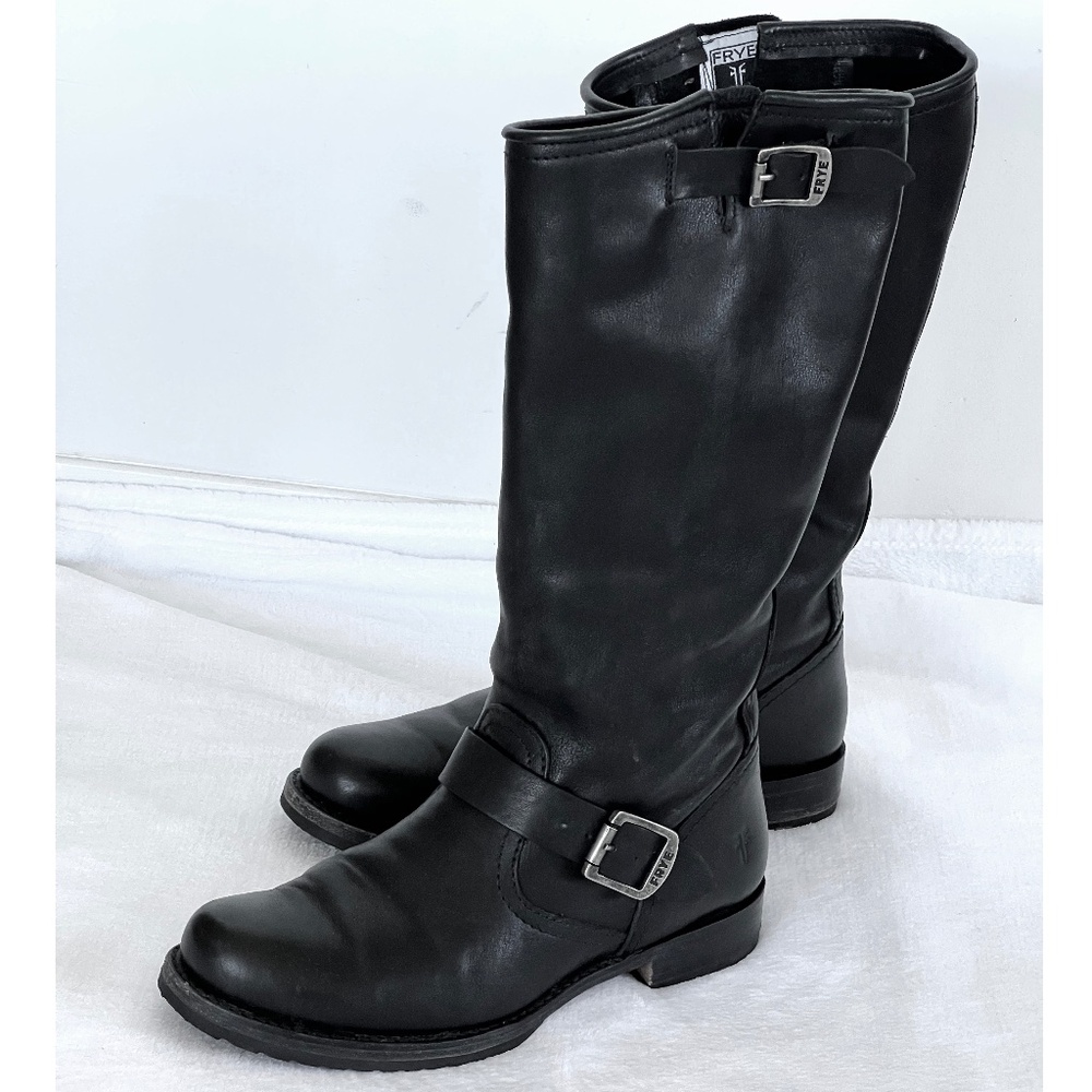 Frye Veronica Slouch Boots, size 9.5, black
